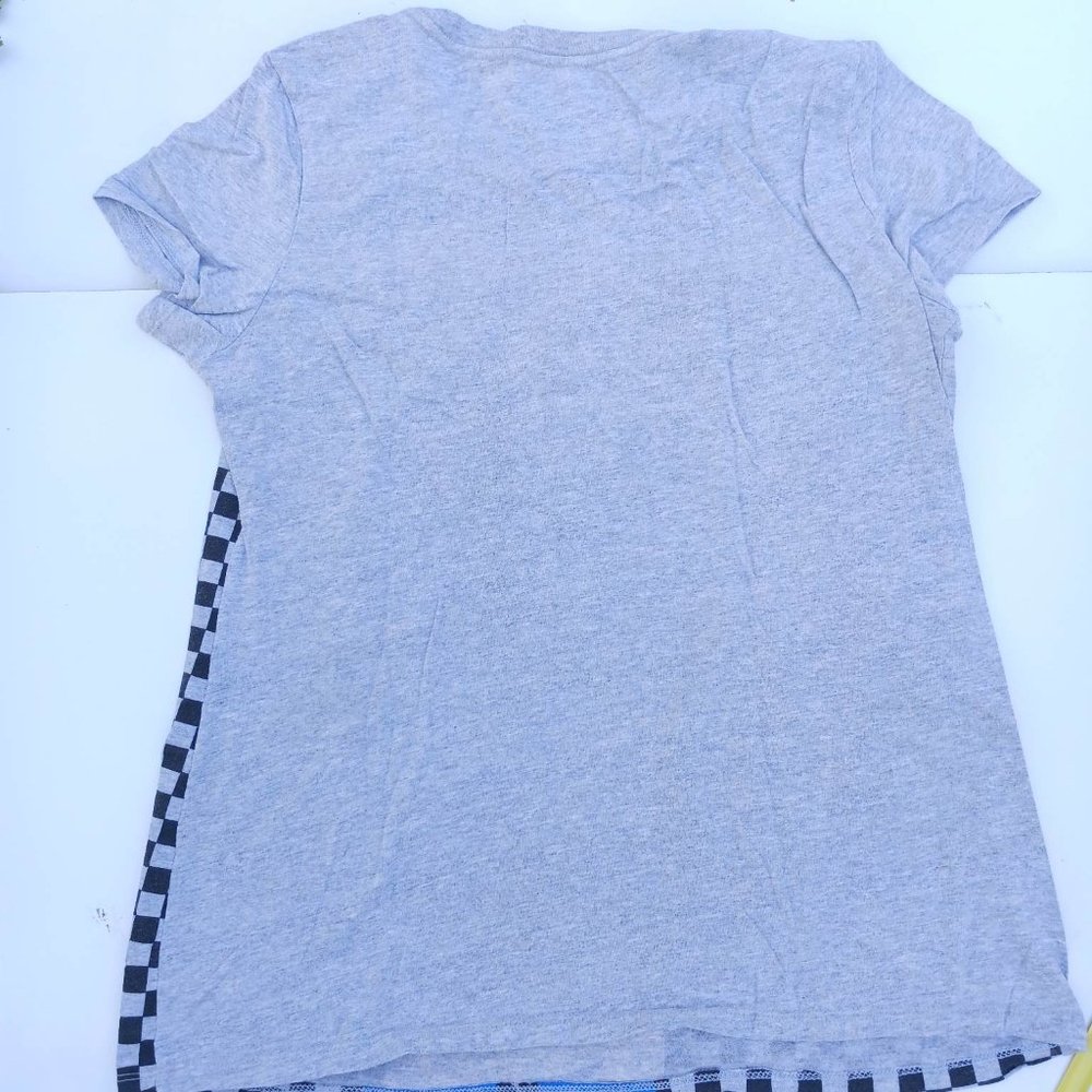 Nintendo Super Mario Short Sleeve Size XXL 19 Gray Checkered T-Shirt - Picture 6 of 6